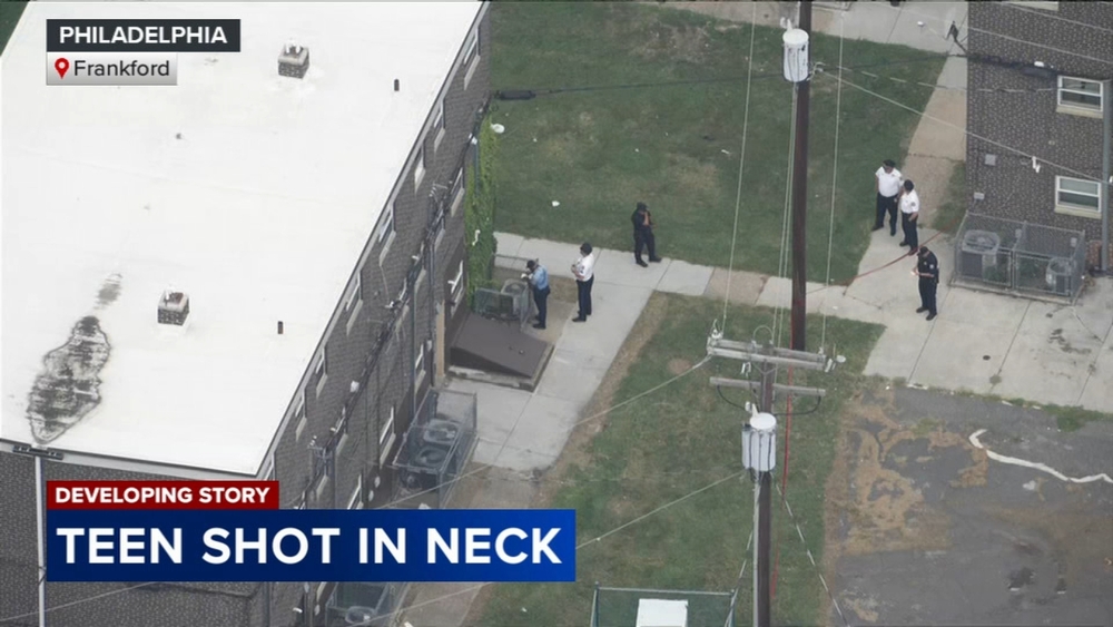 16-year-old shot in neck in Philadelphia's Frankford neighborhood