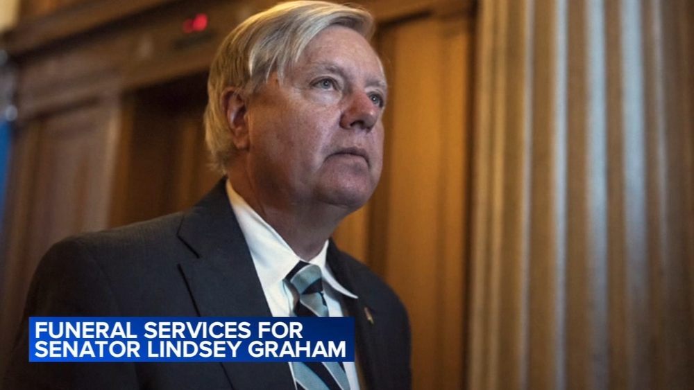 A true American original': Trump eulogizes Sen. Lindsey Graham at Washington funeral