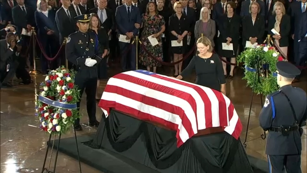 Trump eulogizes Sen. Lindsey Graham at Washington funeral