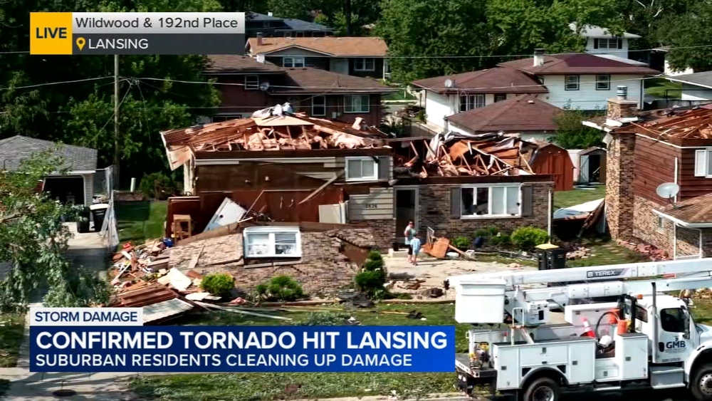 Residents in Lansing, Hazel Crest without homes after tornado, storms tear through area