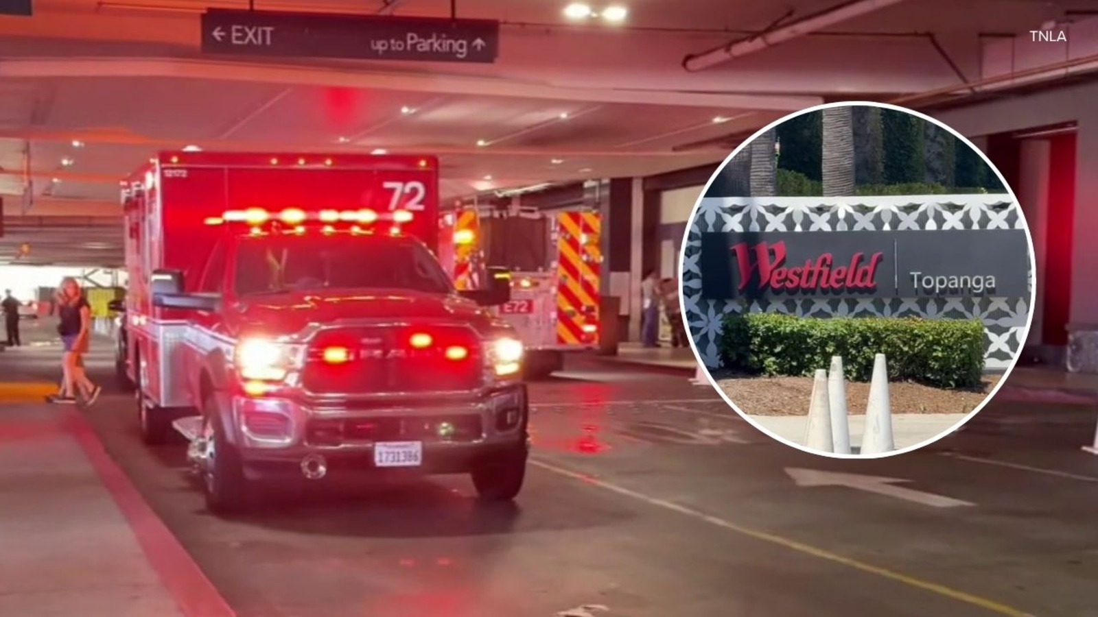 1 hospitalized, another in custody after possible stabbing at Westfield Topanga mall in Canoga Park