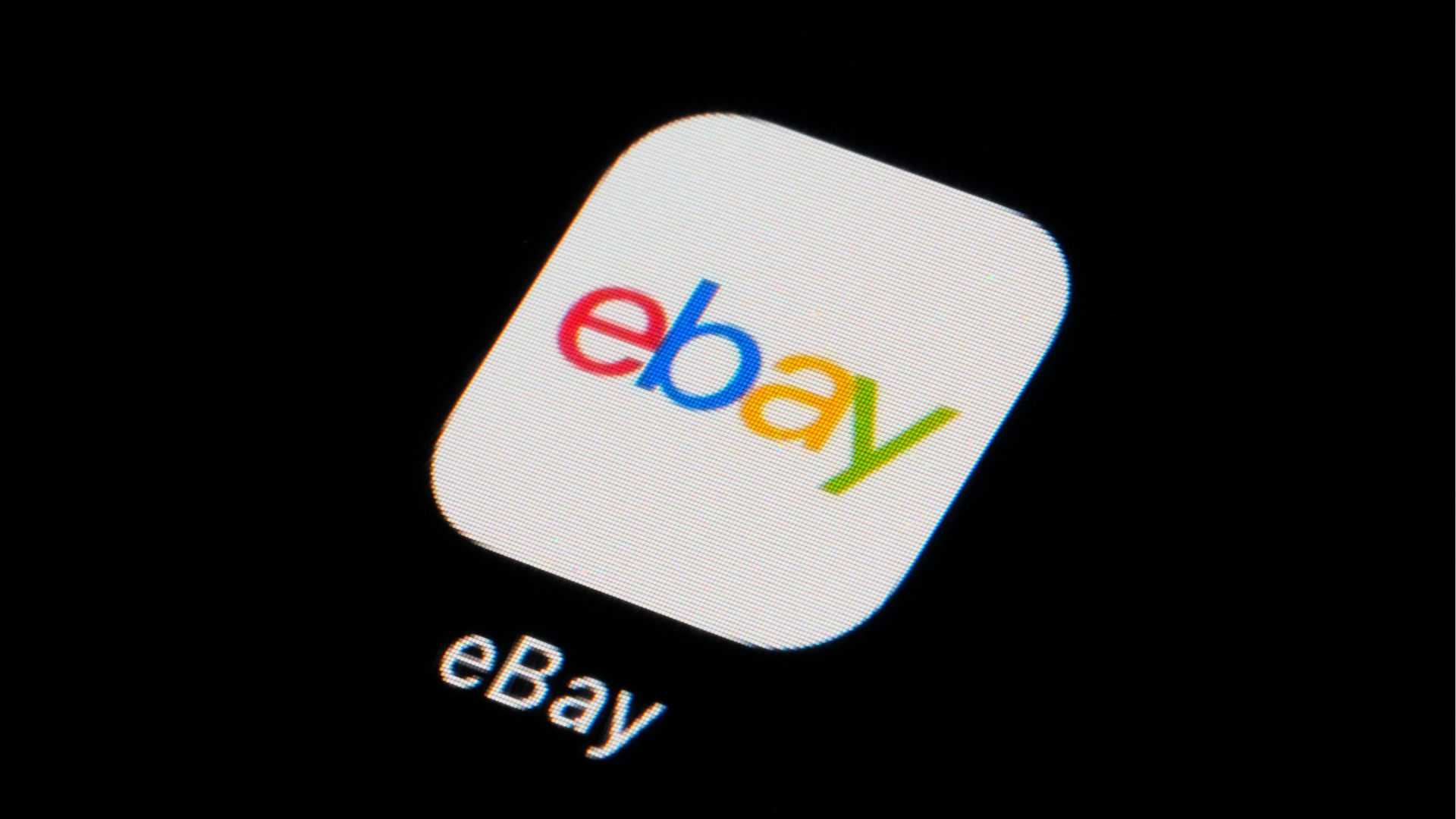 FILE - The eBay app icon is seen on a smartphone, Feb. 28, 2023, in Marple Township, Pa.