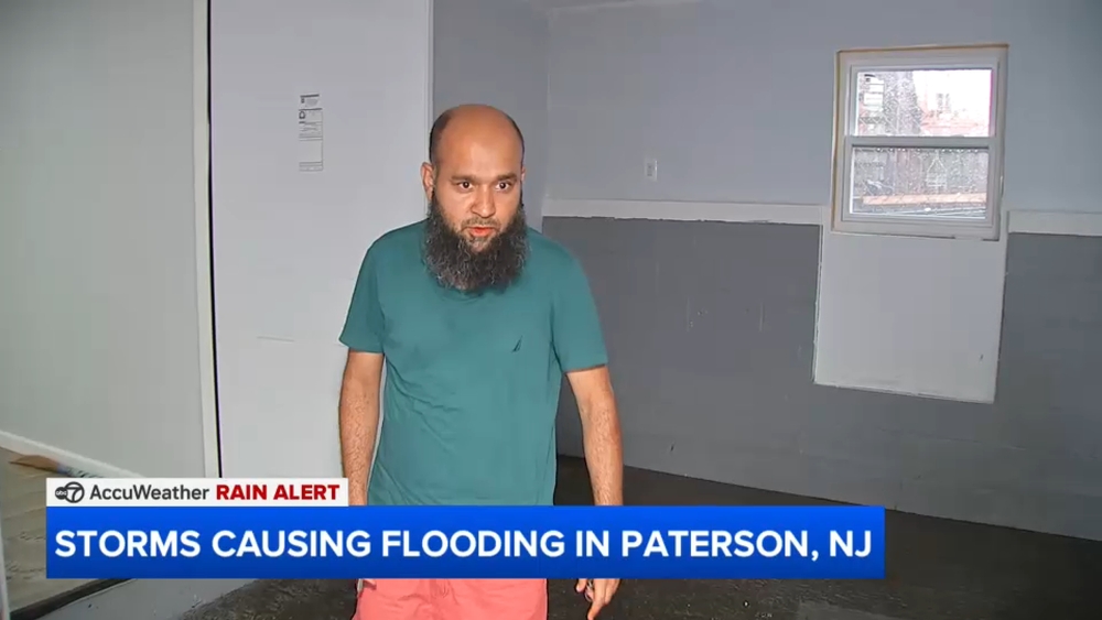 Paterson, NJ already seeing heavy flooding early Tuesday evening