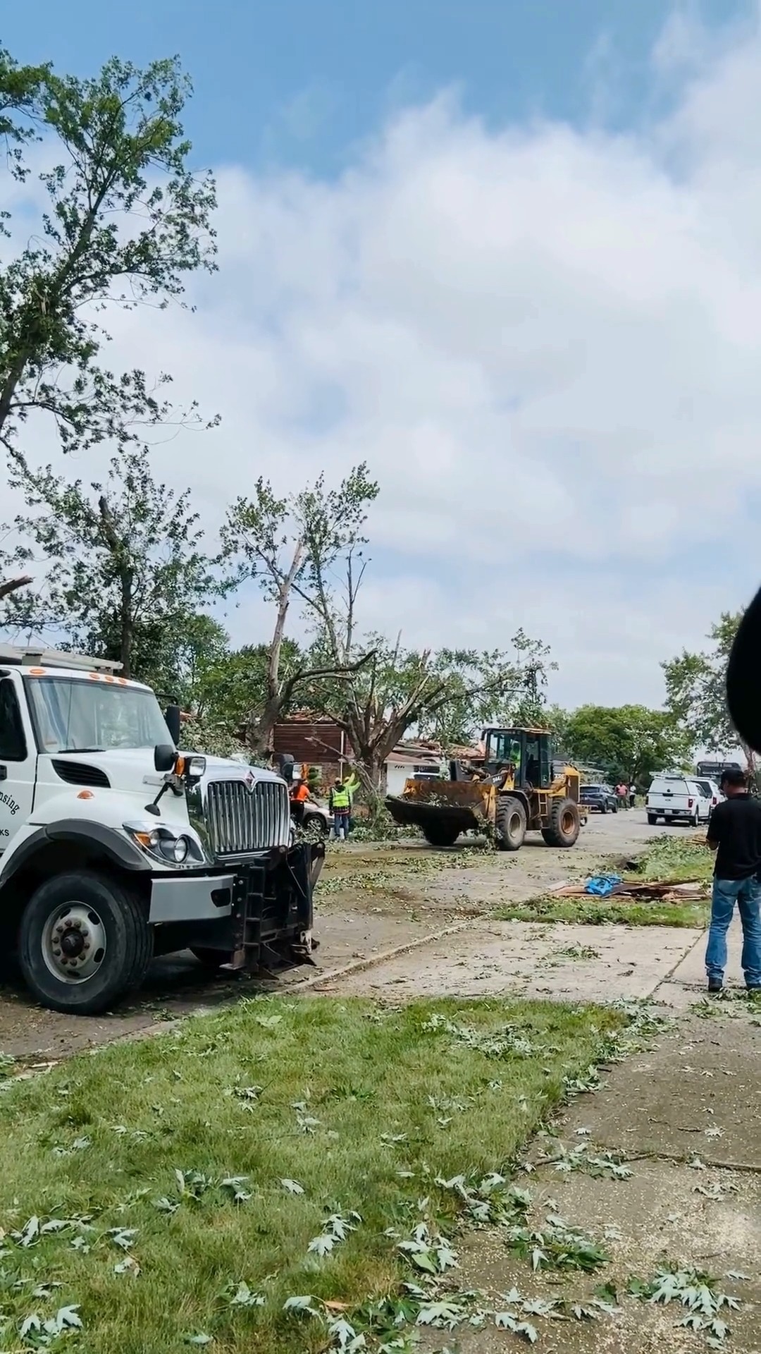 Residents in Lansing without homes after tornado tears through area