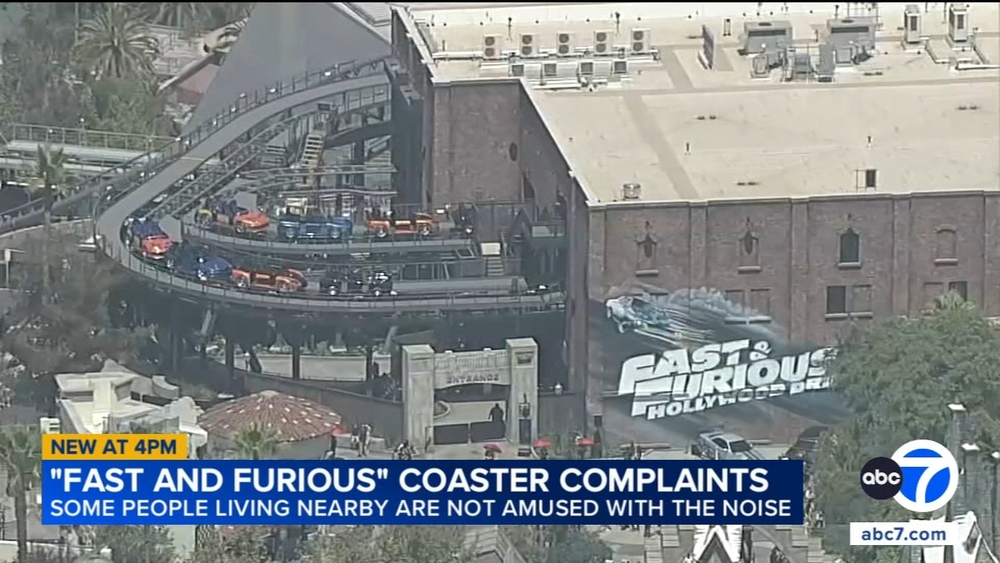 'Fast and Furious' coaster draws noise complaints from neighbors