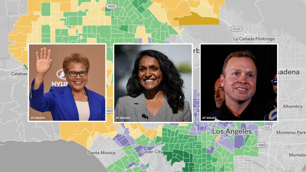 New map shows how LA neighborhoods voted in mayoral race