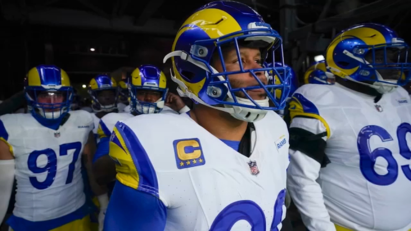 Aaron Donald retirement rumors remain a topic at Rams training camp