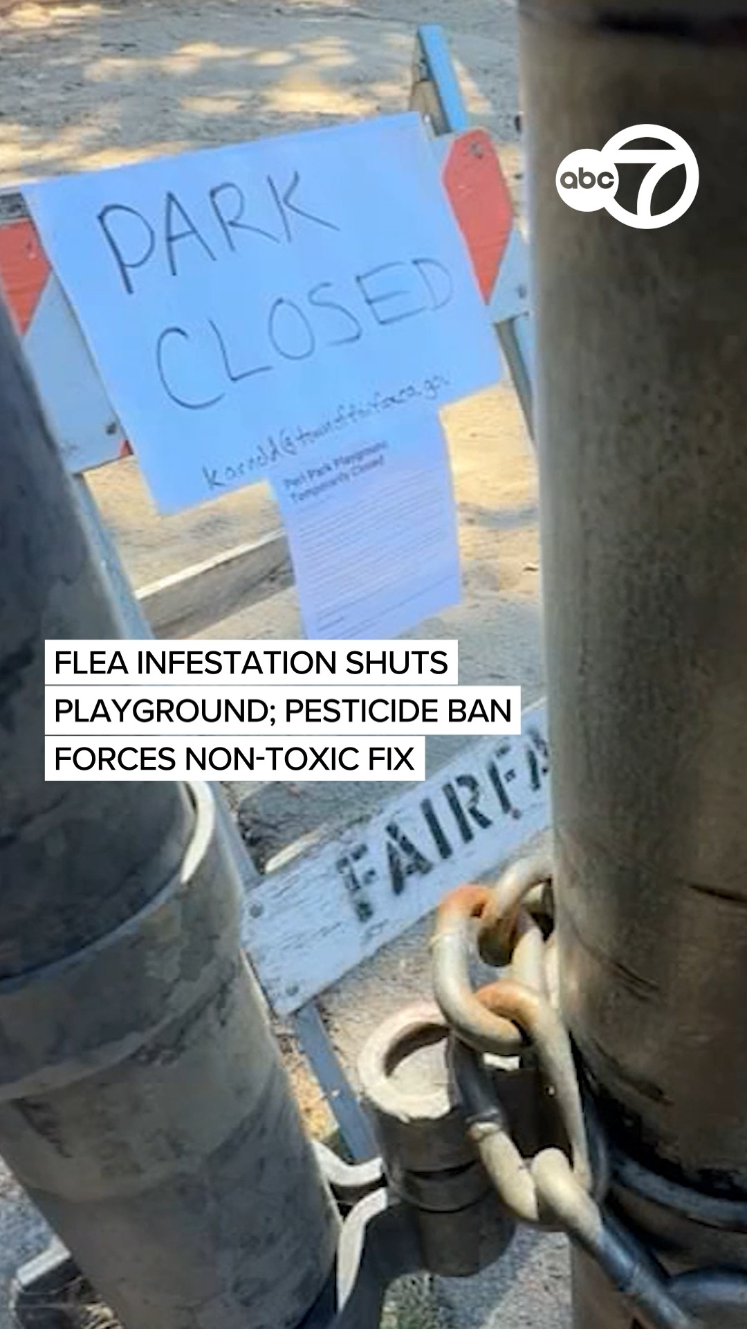 Flea infestation shuts playground; pesticide ban forces non-toxic fix