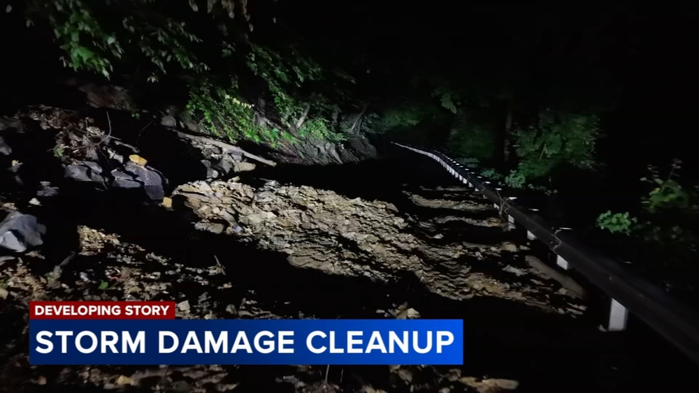 Heavy rain causes mudslide in Lower Saucon Twp.