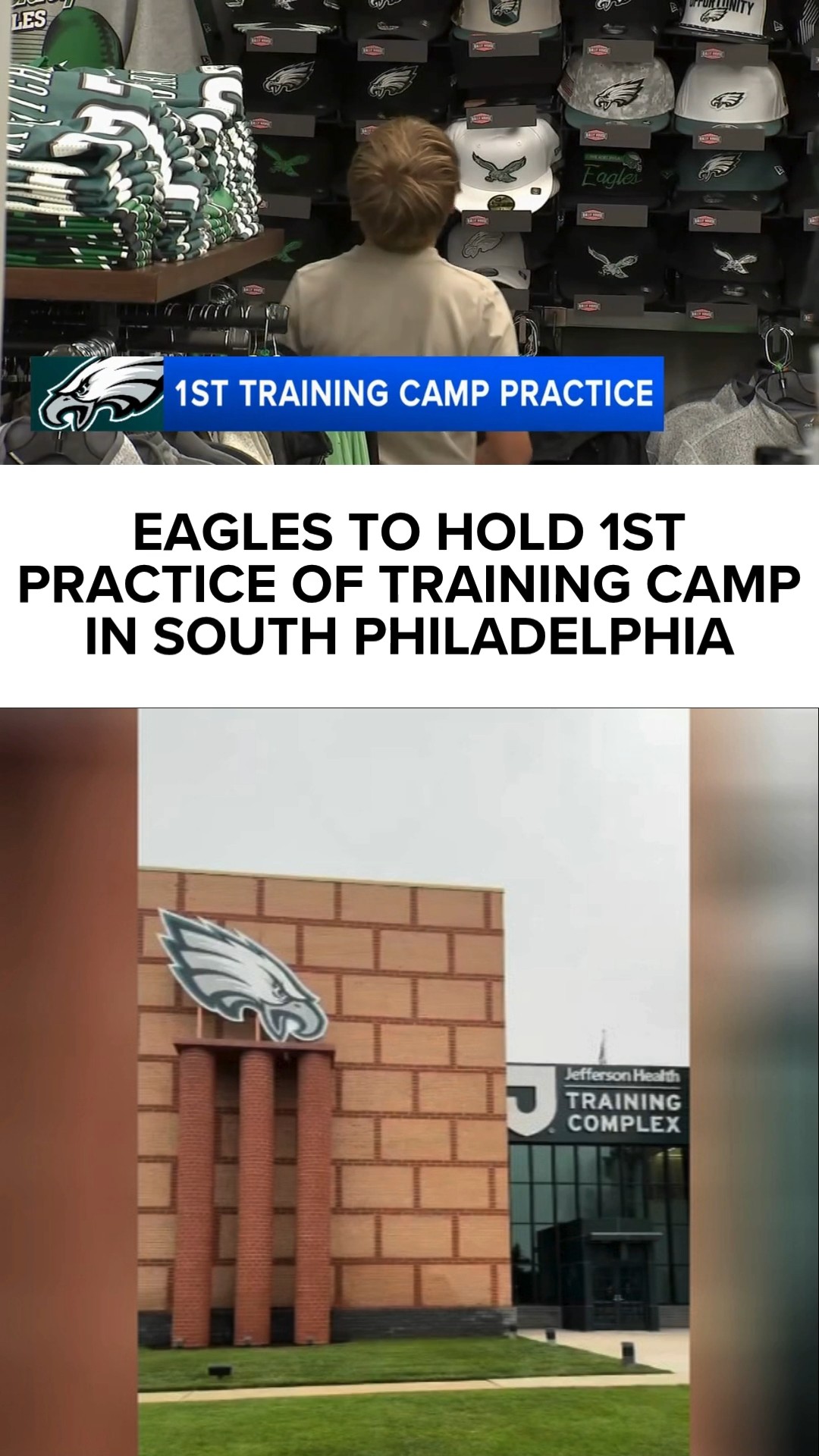 Eagles to hold 1st practice of training camp in South Philadelphia