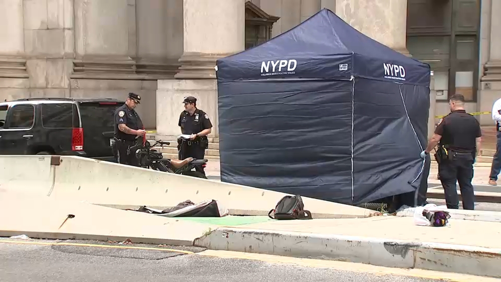 1 dead after SUV collides with bicycle in Lower Manhattan