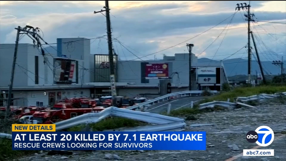 At least 20 killed in powerful Japan earthquake