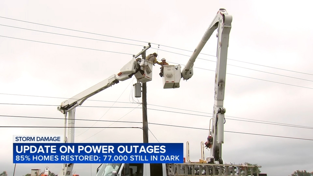 ComEd gives update on power restoration efforts