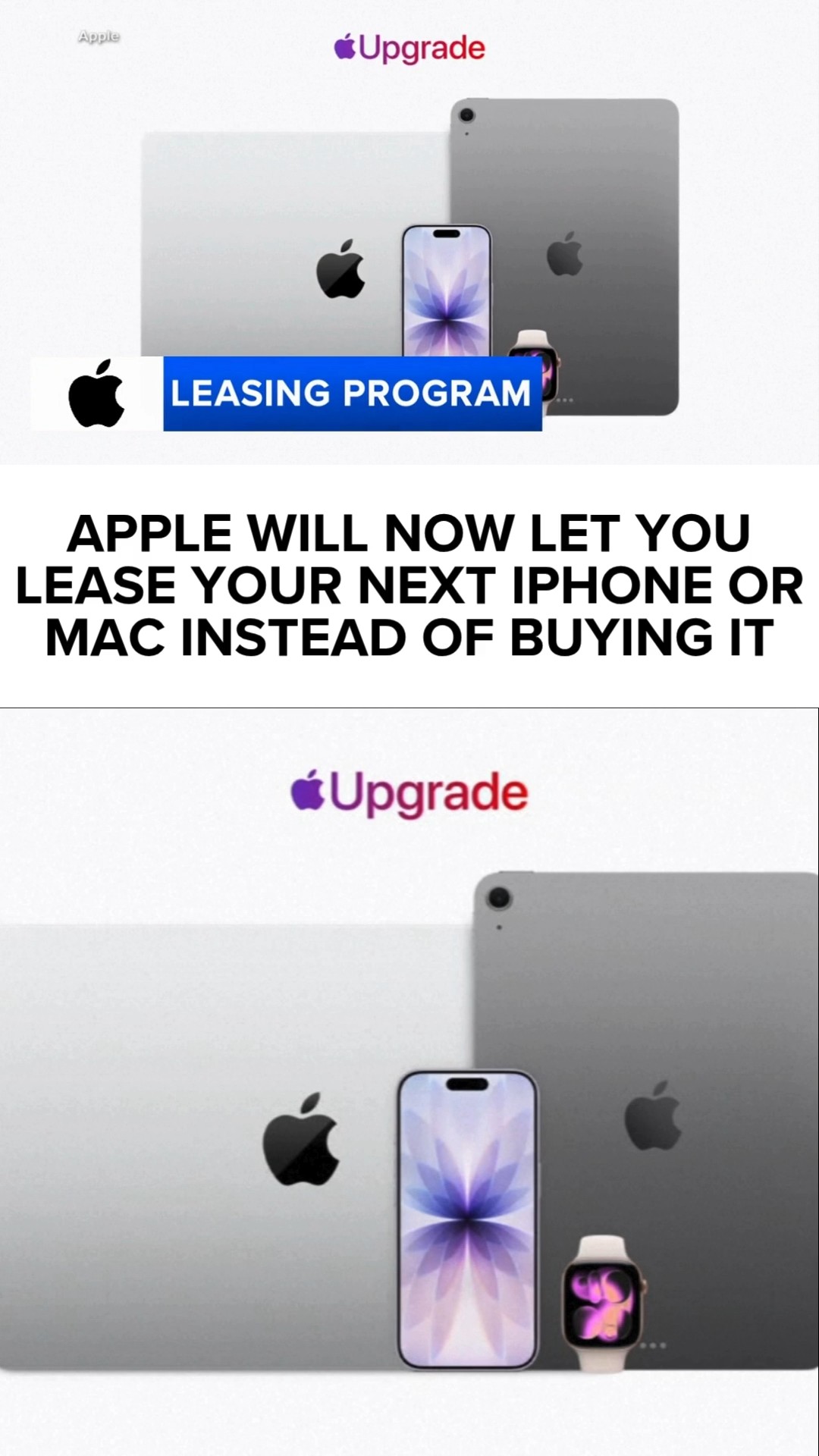 Apple will now let you lease your next iPhone or Mac instead of buying
