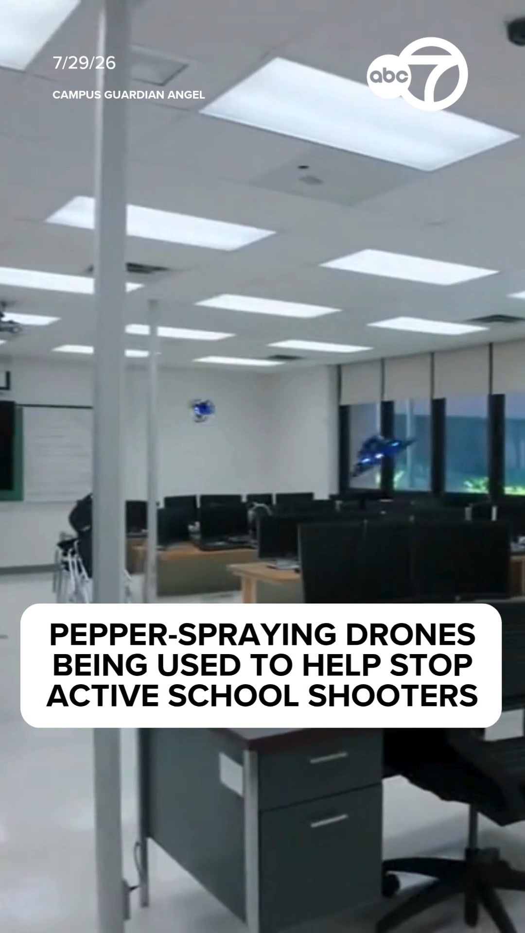 Pepper-spraying drones being used to help stop active school shooters