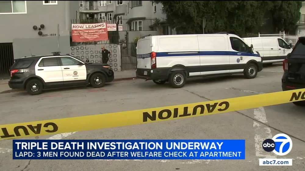 3 men found dead inside Hollywood apartment