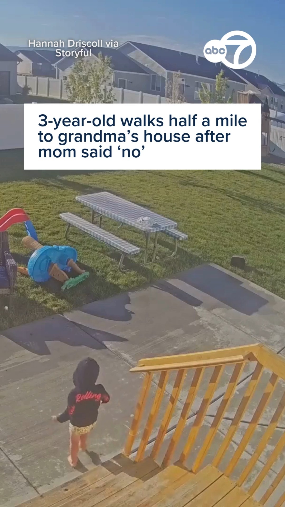Three-Year-Old's Great Escape to Grandma's House