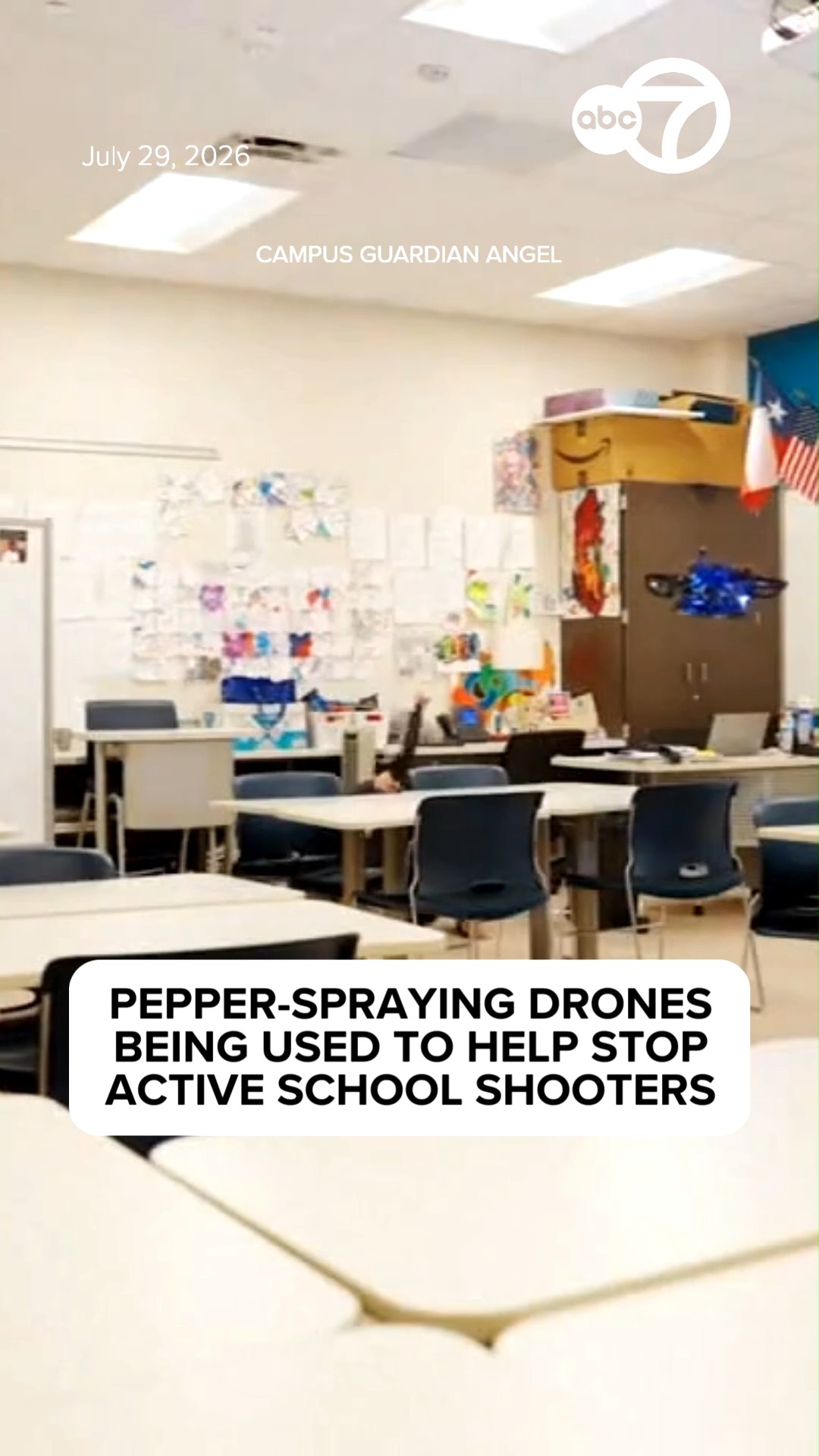 Pepper-spraying drones being used to help stop active school shooters