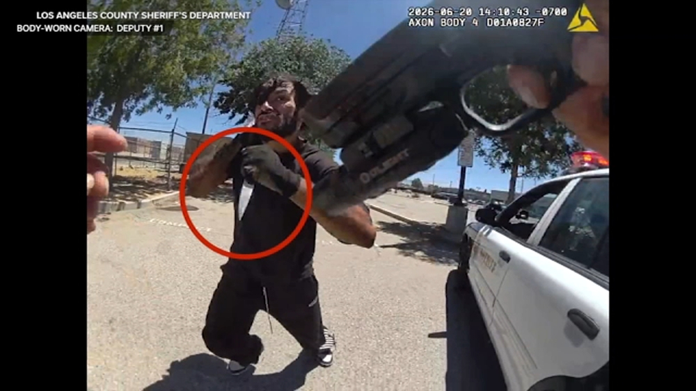 Video shows fatal shooting of suspect who stabbed deputy, LASD says