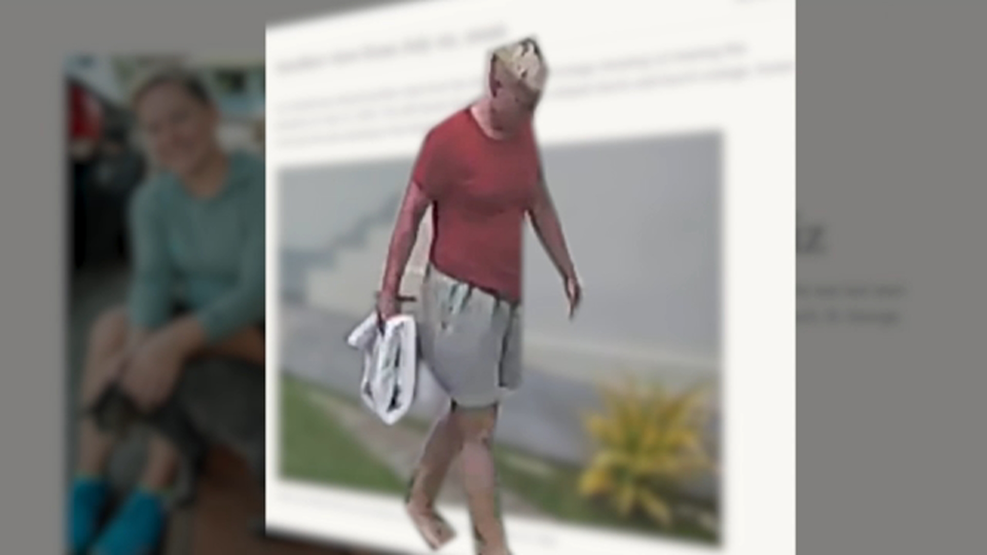 A new image taken by video at her Airbnb in Grenada shows Liz Waddell.