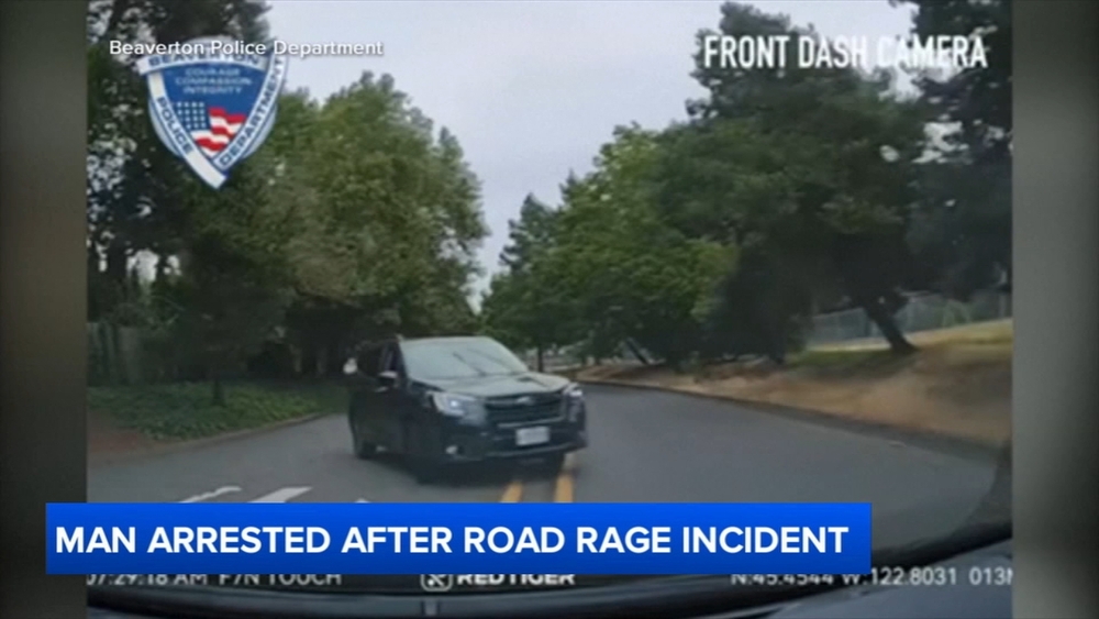 Wild dashcam video shows road rage suspect driving in reverse