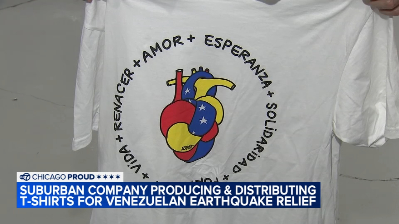 Local company, artists make T-shirts for Venezuelan earthquake relief
