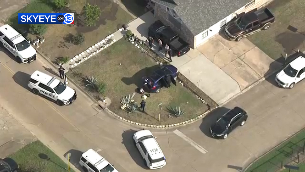 Suspect in custody after police chase in Baytown area: SkyEye13 video