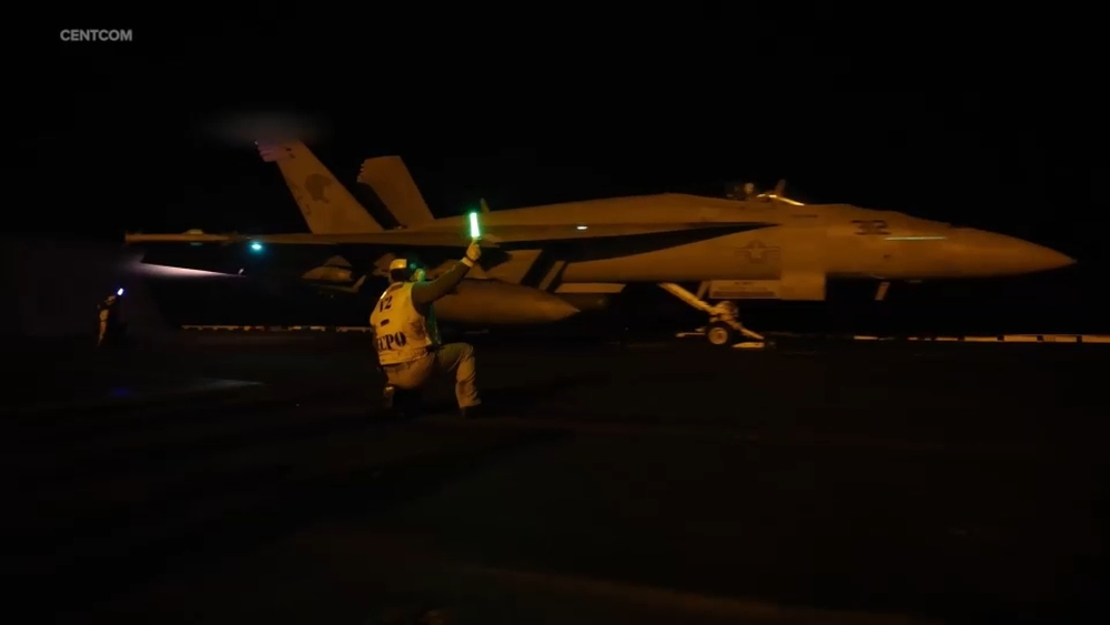 US strikes Iranian targets after foiling missile attack on American forces