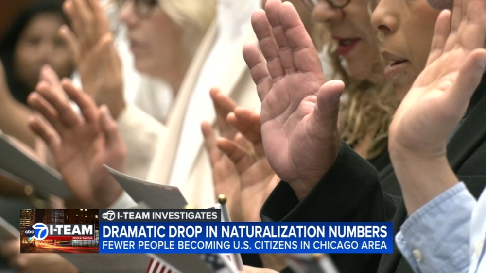Dramatic decline in new citizenships in Chicago area this year