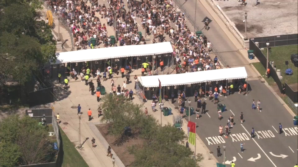 Lollapalooza fans rush to get in front of state in Grant Park