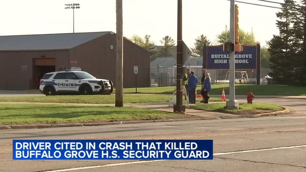 Woman cited in crash that killed Buffalo Grove HS security guard