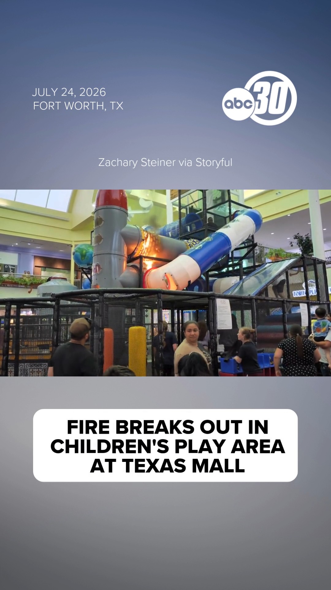 Fire Breaks Out in Children's Play Area at Fort Worth Mall