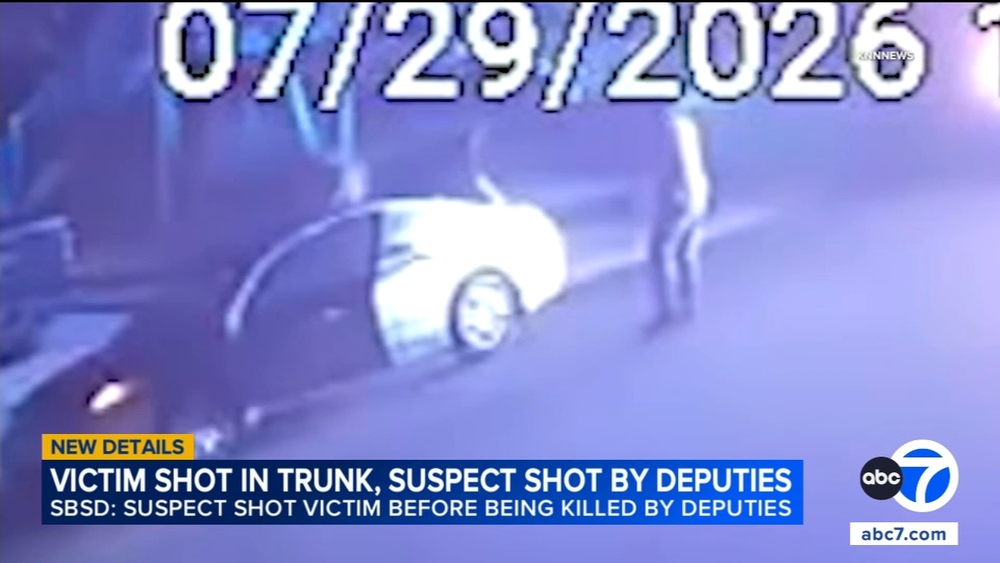Gunman shoots kidnapping victim in trunk of car after chase ends in IE