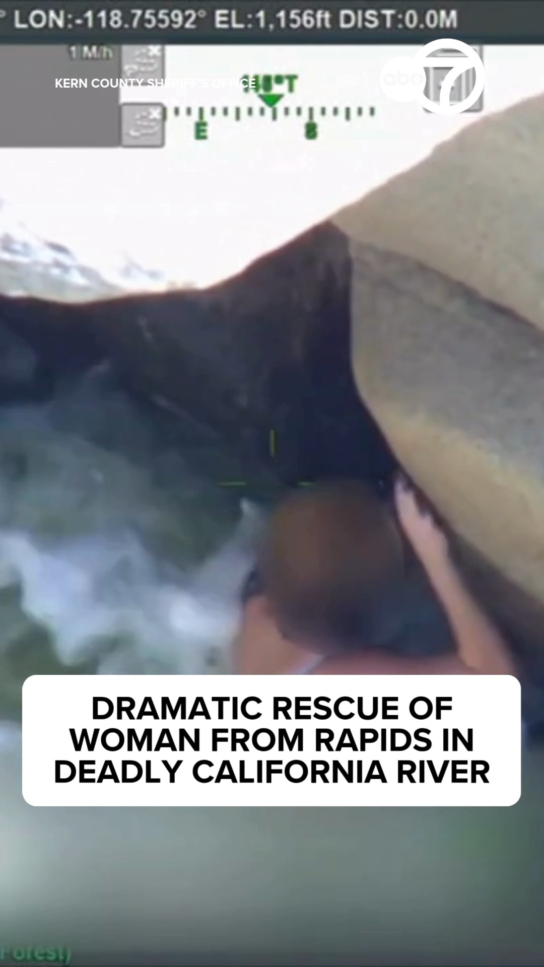 Dramatic rescue of woman from rapids in deadly California river
