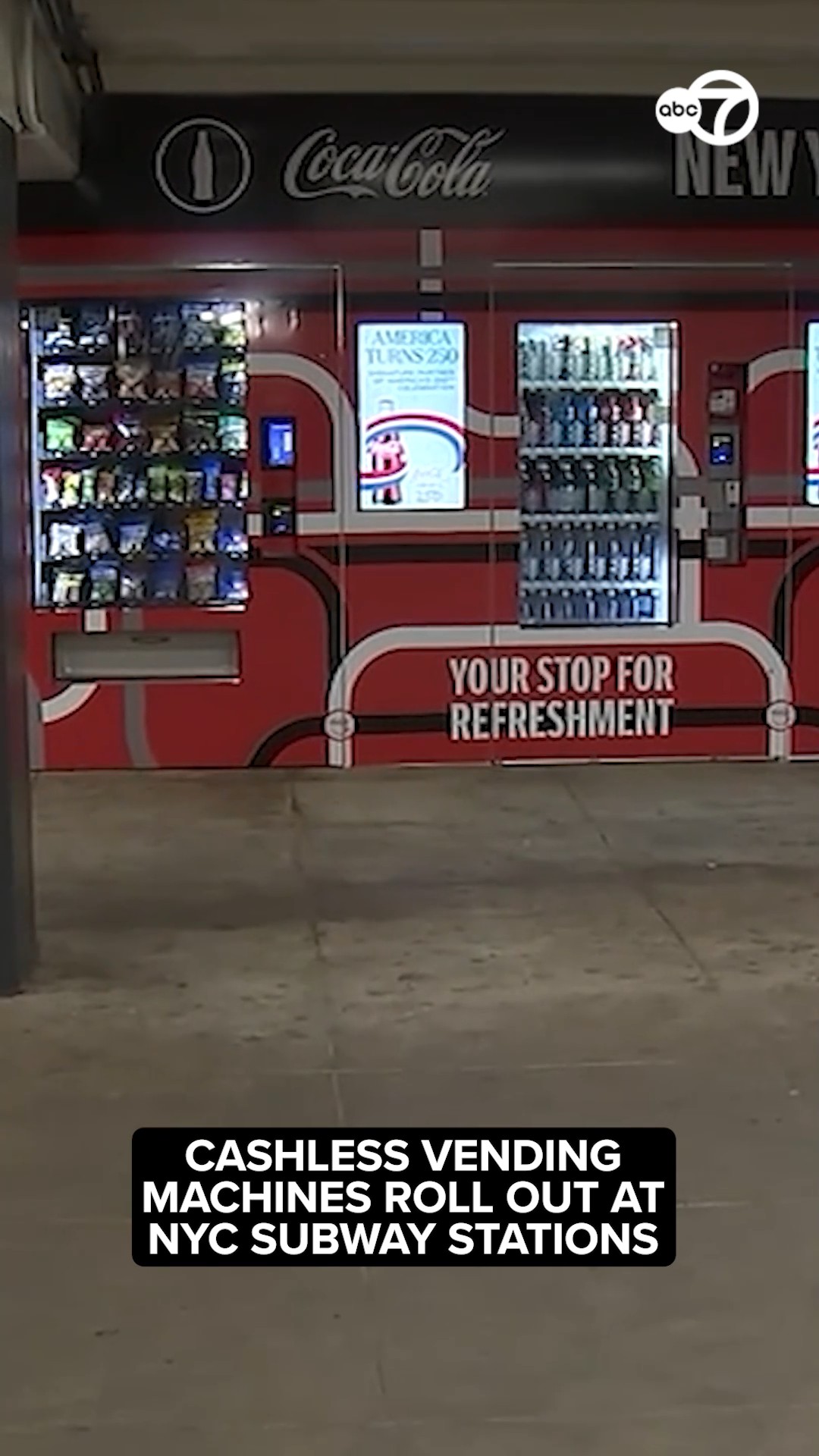 Cashless vending machines roll out at NYC subway stations