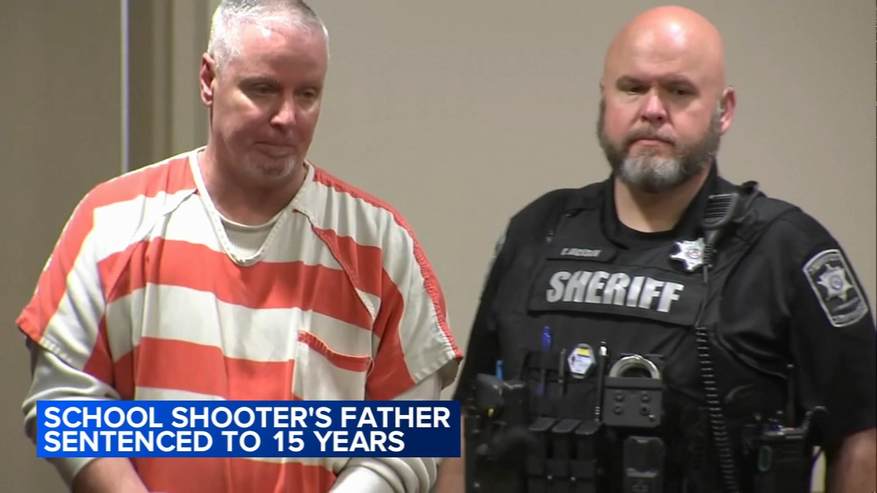 Father sentenced to 15 years in prison in Georgia high school shooting carried out by teenage son