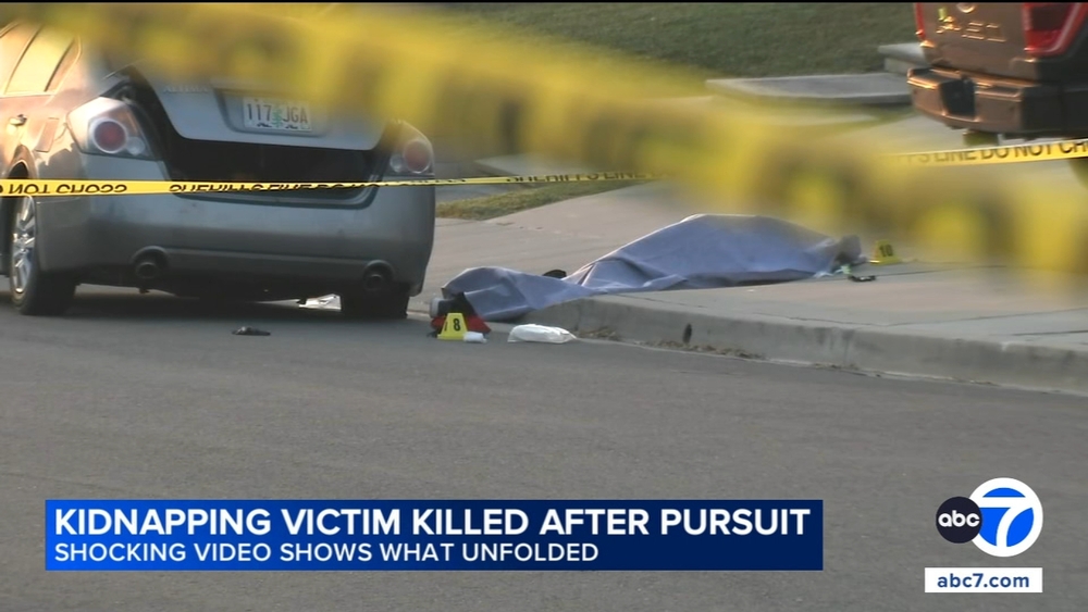 Gunman shoots kidnapping victim in trunk of car after chase ends in IE