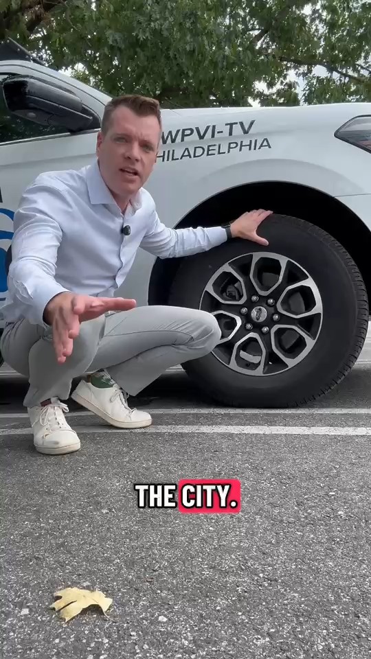 Wheel thefts continue in Philadelphia as a car is stripped in minutes.