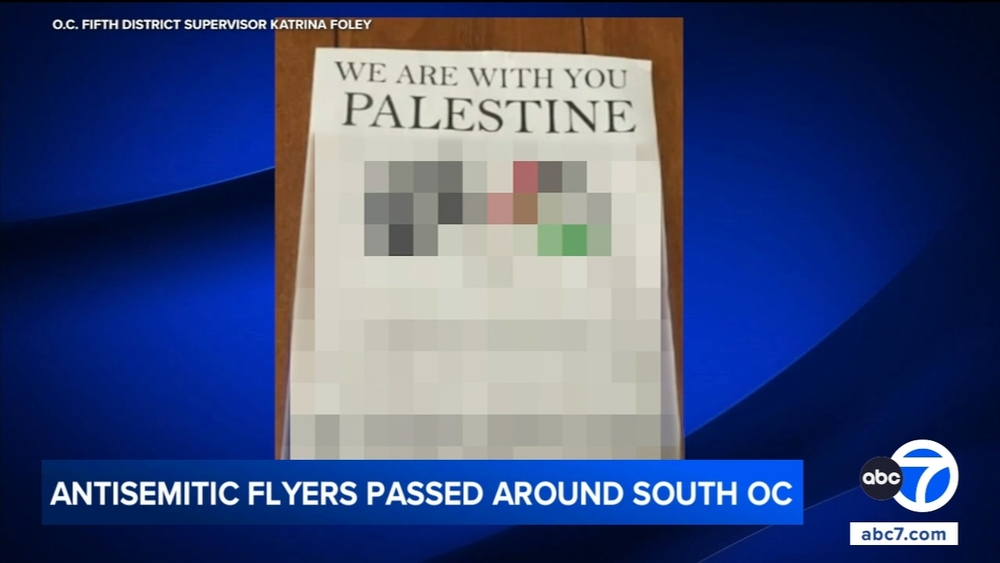 Antisemitic flyers found near Coto de Caza, O.C. officials say