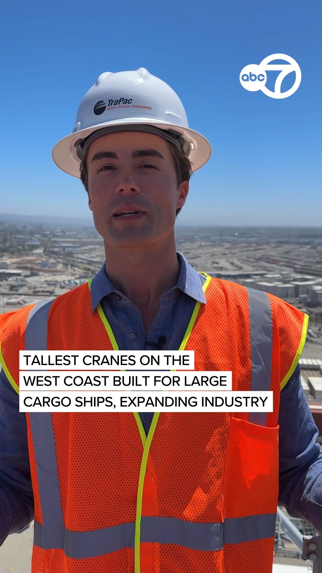 Tallest cranes on the West Coast are built for large cargo ships