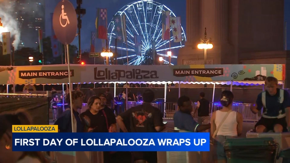 First day of Lollapalooza wraps up