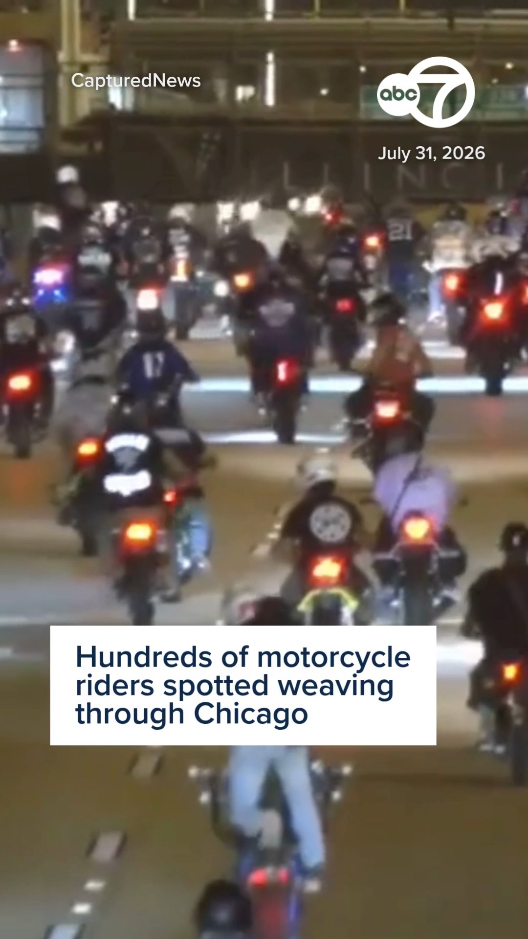 Video shows hundreds of motorcycle riders on Dan Ryan Expressway