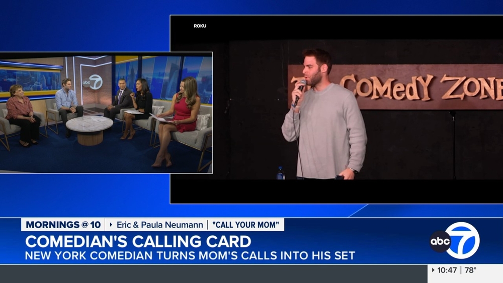 New York comedian Eric Neumann turns mom's calls into his set