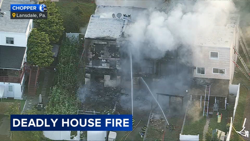 Person found dead following 2-alarm house fire in Lansdale, Pa.