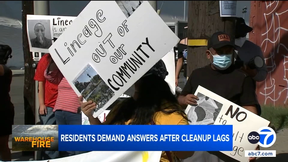 Residents rally over Lineage cleanup delays in Boyle Heights