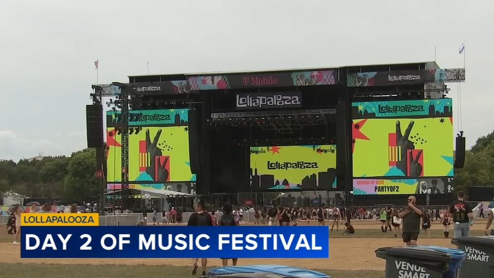 Rain could make for messy day 2 of Lollapalooza