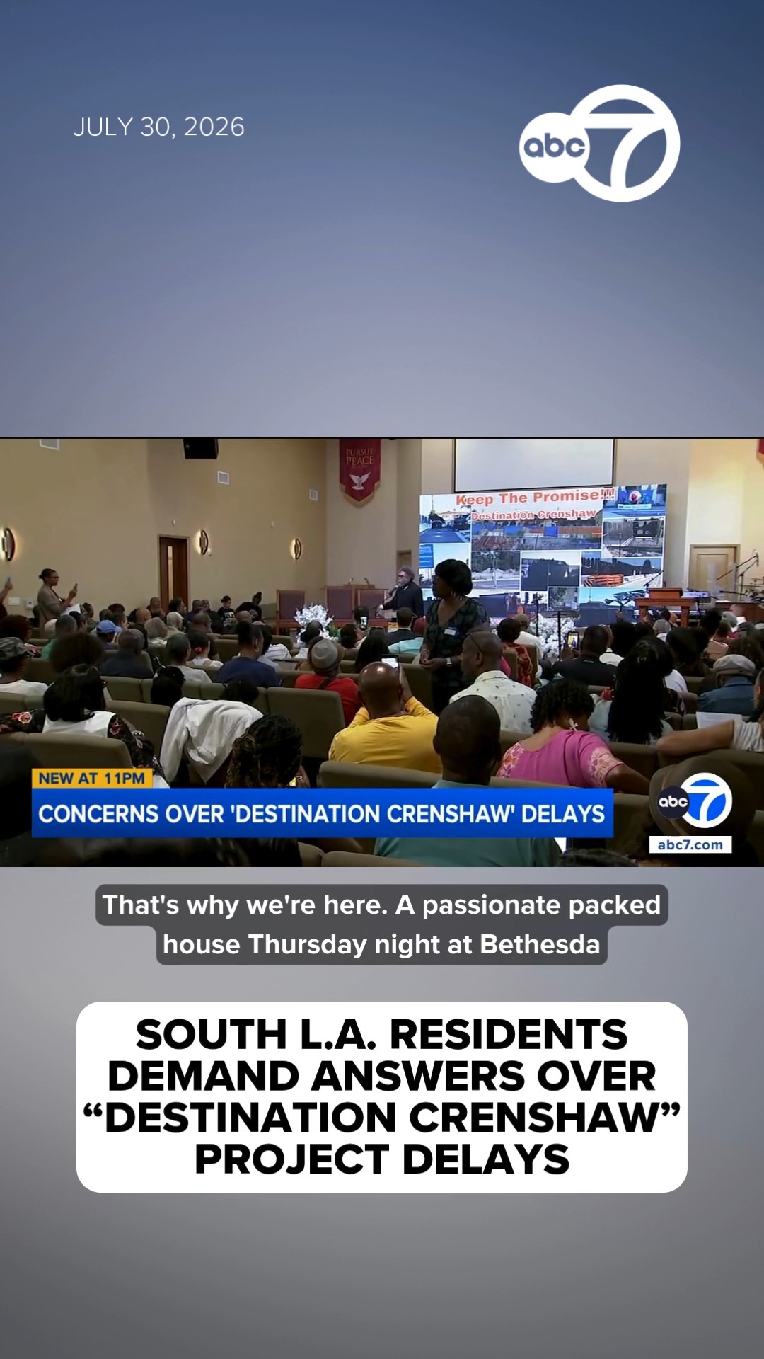 South LA residents seek answers on Destination Crenshaw delays