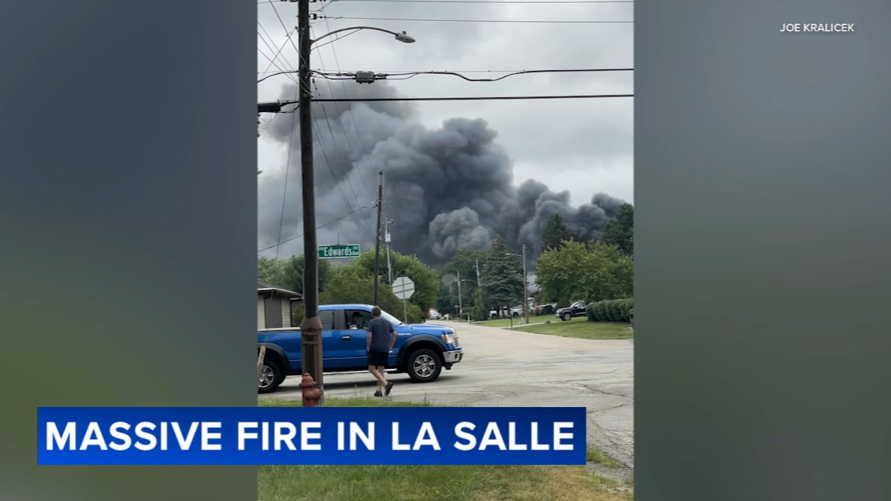 Large Fire Erupts at LaSalle Battery Store
