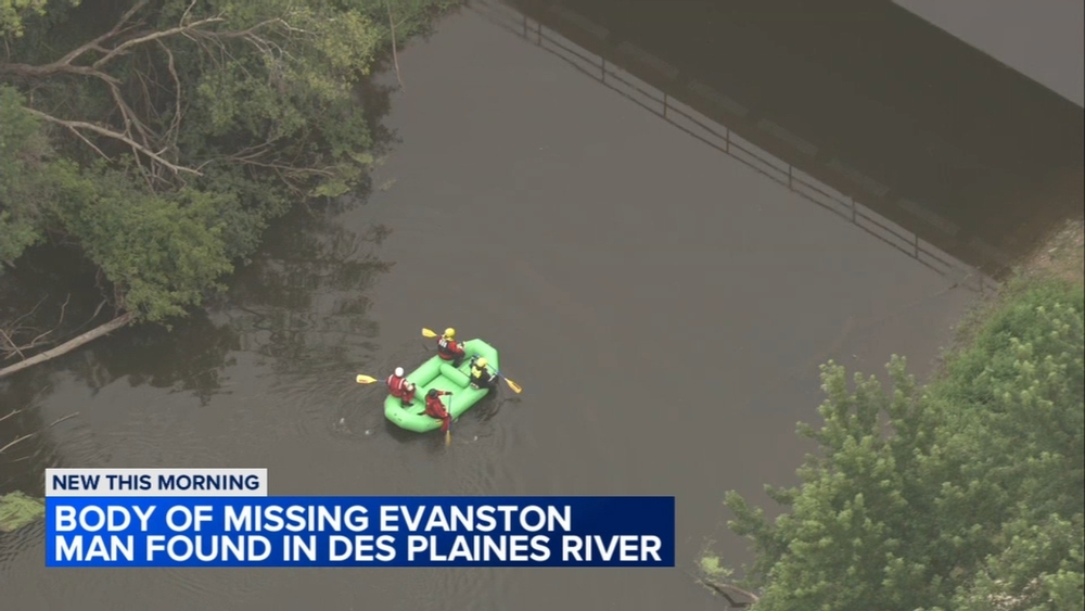 Missing man found dead in Des Plaines River near Libertyville, officials say