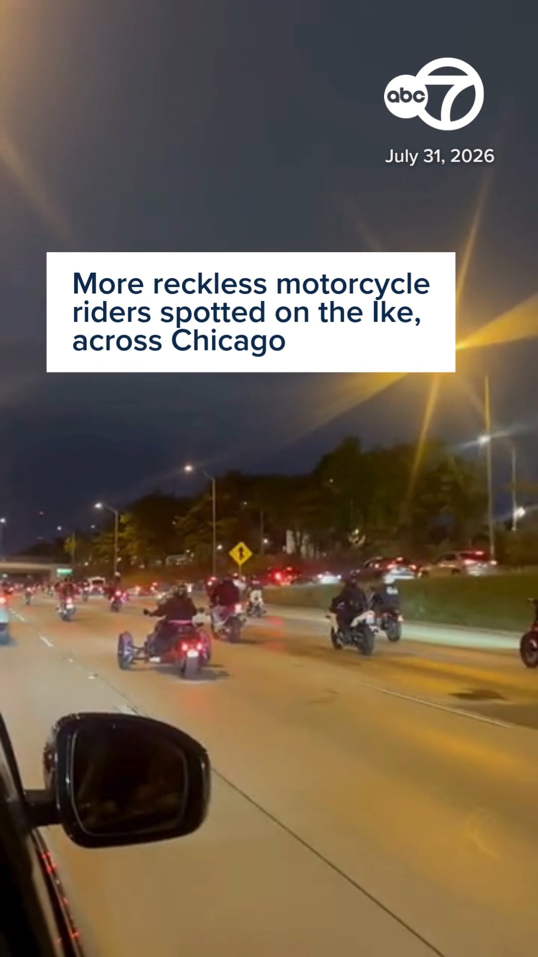 New video shows more reckless motorcycle riders on Chicago expressways